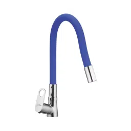 Jabra Single Flow Sink Cock Oreo Series Brass Chrome Finish Deck Mount Blue-picture-10