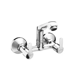 Jabra Sink Mixer Tap (H) Aqua Series Brass Chrome Finish Wall Mount Silver-picture-18