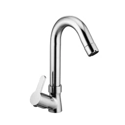 Jabra Swan Neck Tap (M) Aqua Series Brass Chrome Finish Deck Mount Silver-picture-47
