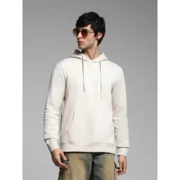 Jack & Jones Beige Cotton Slim Fit Solid Hooded Sweatshirt-picture-28