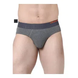 Jack & Jones Black & Dark Grey Melange Regular Fit Briefs - Pack Of 2-picture-21