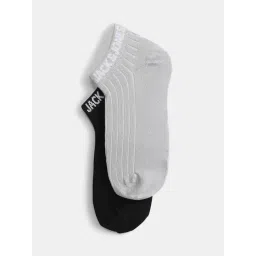 Jack & Jones Black & Grey Blend Textured Socks Pack of 2-picture-35