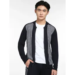 Jack & Jones Black & White Cotton Regular Fit Printed Jacket-picture-14