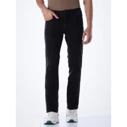 Jack & Jones Black Cotton Regular Fit Distressed Jeans-picture-41