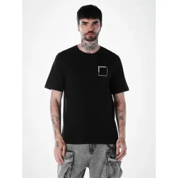 Jack & Jones Black Cotton Regular Fit Printed T-Shirt-picture-11