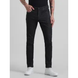 Jack & Jones Black Denim Cotton Slim Fit Jeans-picture-25