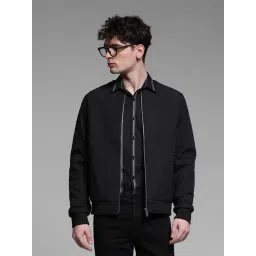 Jack & Jones Black Polyester Regular Fit Solid Jacket-picture-28