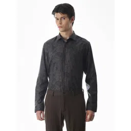 Jack & Jones Black Slim Fit Printed Shirt-picture-10