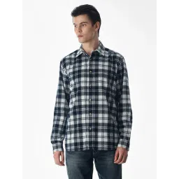 Jack & Jones Blue Cotton Regular Fit Checks Shirt-picture-34
