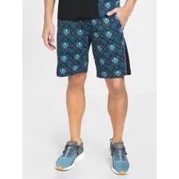 Jack & Jones Blue Cotton Regular Fit Printed Shorts-picture-38