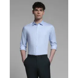 Jack & Jones Blue Cotton Slim Fit Striped Shirt-picture-19