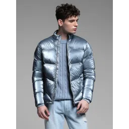 Jack & Jones Blue  Regular Fit Quilted Puffer Jacket image 1
