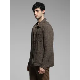 Jack & Jones Brown Cotton Loose Fit Checks Shirt image 3