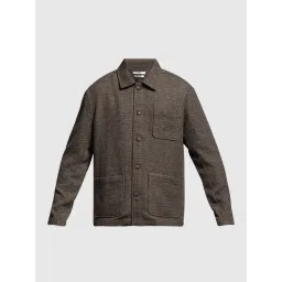 Jack & Jones Brown Cotton Loose Fit Checks Shirt image 5