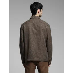 Jack & Jones Brown Cotton Loose Fit Checks Shirt image 2