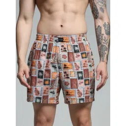Jack & Jones Brown Cotton Regular Fit Printed Boxers-picture-10