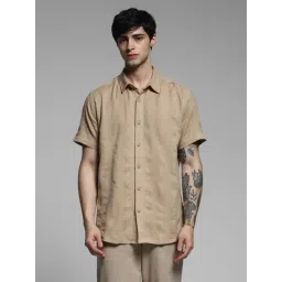 Jack & Jones Brown Cotton Regular Fit Striped Shirt-picture-41