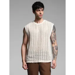 Jack & Jones Brown Cotton Regular Fit Textured T-Shirt-picture-20