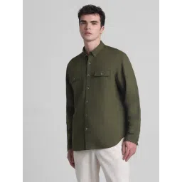 Jack & Jones Chive Linen Slim Fit Shirt-picture-13