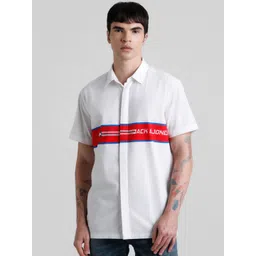 Jack & Jones Colourblocked Pure Cotton Casual Shirt-picture-16