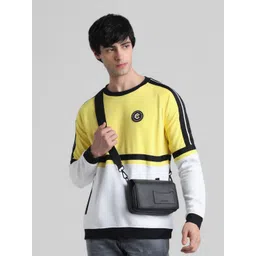 Jack & Jones Colourblocked Round Neck Cotton Sweatshirt-picture-18