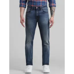 Jack & Jones Dark Blue Cotton Slim Fit Jeans-picture-15