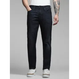 Jack & Jones Dark Blue Cotton Slim Fit Jeans-picture-47