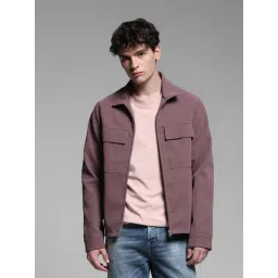 Jack & Jones Dusty Pink Polyester Regular Fit Solid Jacket-picture-22