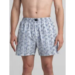 Jack & Jones Ensign Blue Cotton Regular Fit Striped Boxers-picture-23