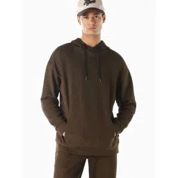 Jack & Jones Golden Brown Oversized Hooded Sweatshirt-picture-15