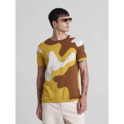 Jack & Jones Golden Yellow Cotton Regular Fit Printed Sweatshirt-picture-28