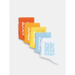 Jack & Jones Graphic Cotton Socks Pack of 5-picture-20