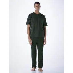 Jack & Jones Green Regular Fit Nightwear Set-picture-35