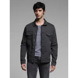 Jack & Jones Grey Cotton Regular Fit Jacket-picture-17