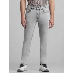 Jack & Jones Grey Cotton Slim Fit Jeans-picture-33