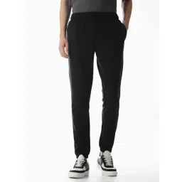 Jack & Jones Jet Black Regular Fit Printed Trackpants-picture-12