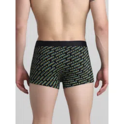 Jack & Jones Jet Black Regular Fit Printed Trunks image 2