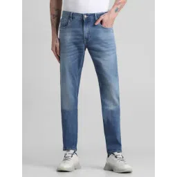 Jack & Jones Light Blue Denim Cotton Skinny Fit Jeans-picture-48