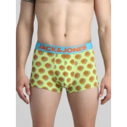 Jack & Jones Lime Punch Regular Fit Printed Trunks-picture-12
