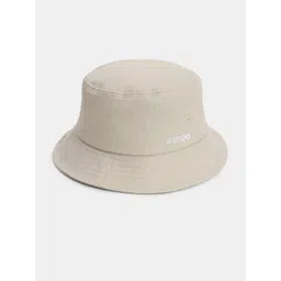 Jack & Jones Men Beige Solid Bucket Hat-picture-24
