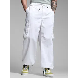 Jack & Jones Men Cotton Loose Fit High-Rise Cargos Trousers-picture-38