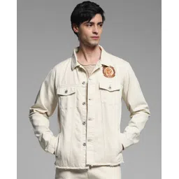 Jack & Jones Men Denim Jacket with Patchwork image 1