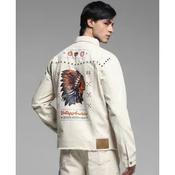 Jack & Jones Men Denim Jacket with Patchwork image 4