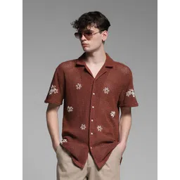 Jack & Jones Men Floral Sheer Casual Shirt-picture-37