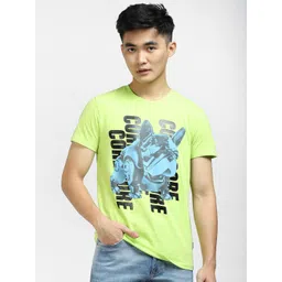 Jack & Jones Men Graphic Printed Slim Fit Cotton T-shirt-picture-29