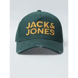 Jack & Jones Men Green & Yellow Embroidered Baseball Cap-picture-38