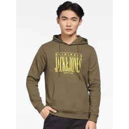 Jack & Jones Men Green Printed Sweatshirt image 1