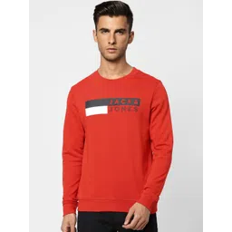 Jack & Jones Men Orange Printed Sweatshirt-picture-37