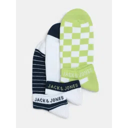 Jack & Jones Men Pack Of 3 Printed Ankle-Length Socks-picture-36