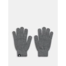 Jack & Jones Men Patterned Free Size Winter Glove-picture-17
